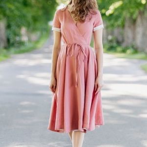Son de flor linen midi dress
